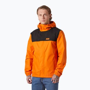Helly Hansen men's rain jacket Vancouver orange peel