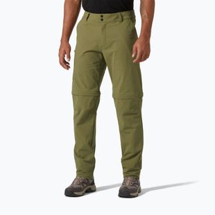 Helly Hansen men's softshell trousers Brono Softshell Zip Off terrain green
