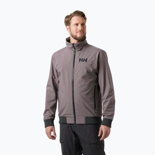 Men's Helly Hansen HP Racing Lifaloft Bomber sailing jacket sparrow grey