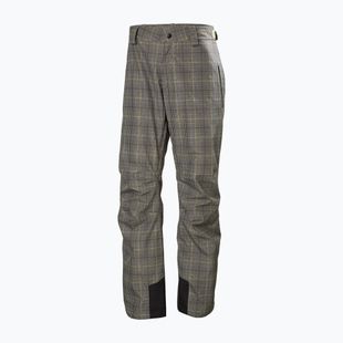 Men's ski trousers Helly Hansen Legendary Insulated pebble broxburn plaid aop