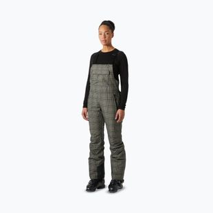 Women's ski trousers Helly Hansen Legendary Insulated Bib pebble broxburn plaid aop