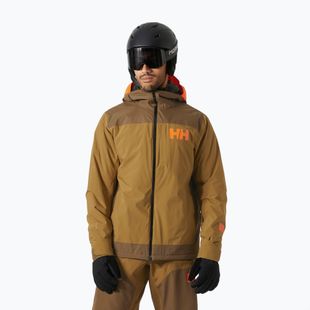 Helly Hansen Powdreamer 2.0 men's ski jacket sepia
