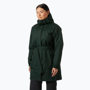 Women's insulated coat Helly Hansen Classic Insulated Trench dark jungle