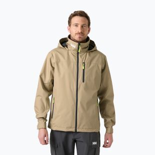 Men's sailing jacket Helly Hansen Crew Hooded 2.0 pebble