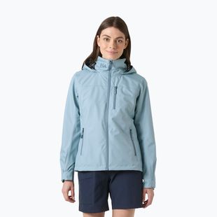 Women's sailing jacket Helly Hansen Crew Hooded 2.0 windy blue