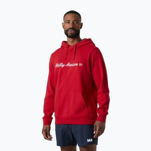 Men's sweatshirt Helly Hansen Core Graphic Hoodie red