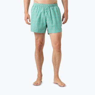 Men's sailing shorts Helly Hansen Newport Trunk 4.5" dark mint offset stripe ao
