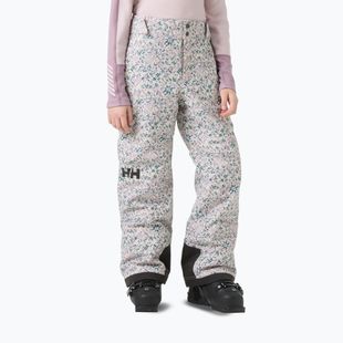 Children's ski trousers Helly Hansen Diamond purple clay aop