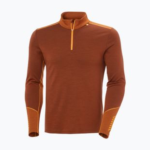 Men's thermal sweatshirt Helly Hansen Lifa Merino Midweight 1/2 Zip iron oxide