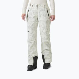 Women's ski trousers Helly Hansen Legendary Insulated cream new nordic aop