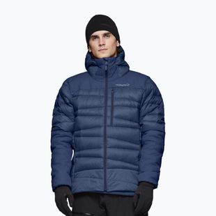 Men's down jacket NORRONA Falketind Down 750 Zip Hood indigo night