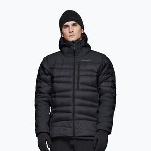 Men's down jacket NORRONA Falketind Down 750 Zip Hood caviar black