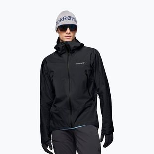 Men's waterproof jacket NORRONA Falketind Gore-Tex caviar black