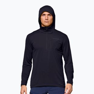 Men's trekking sweatshirt NORRONA Falketind Warm1 Hood caviar black