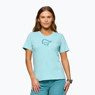 Women's T-shirt NORRONA Cotton Viking aqua haze