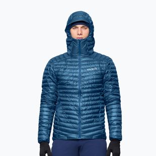 Men's down jacket Norrona Trollveggen Down800 Super Light Hood dark blue