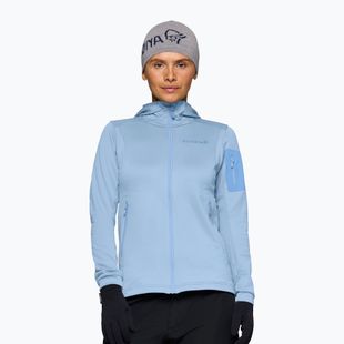 Women's trekking sweatshirt NORRONA Falketind Warm2 Stretch Hood cashmere blue/allure