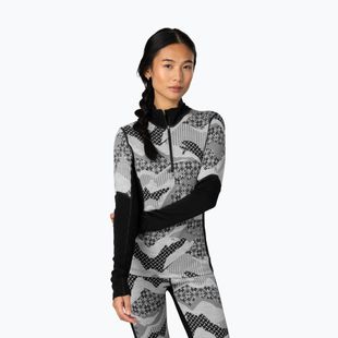 Women's thermal sweatshirt KARI TRAA Olea Half Zip black