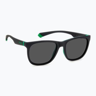 Polaroid PLD 2140/S matte black green/grey polarised sunglasses