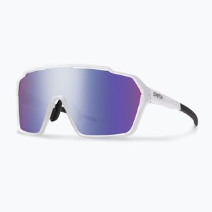 Smith Shift XL MAG white/chromapop violet mirror/clear sunglasses