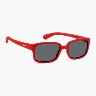 Polaroid PLD K008/S matte red/grey polarised children's sunglasses