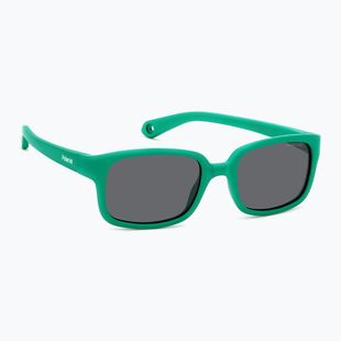 Polaroid PLD K008/S matte green/grey polarised children's sunglasses