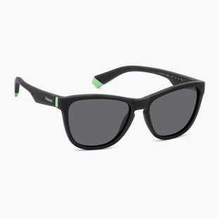 Polaroid PLD 8056/S matte black/grey polarised children's sunglasses