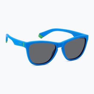 Polaroid PLD 8056/S matte blue/grey polarised children's sunglasses