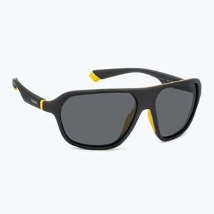 Polaroid PLD 2152/S matte black yellow/grey polarised sunglasses
