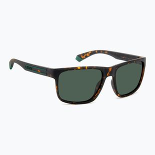 Polaroid PLD 2157/S men's matte brown havana/green polarised sunglasses