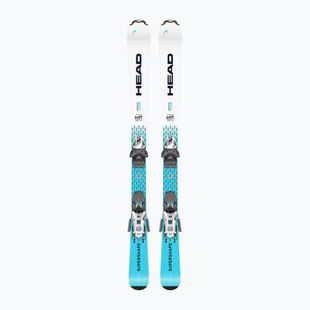 Children's alpine skis HEAD Supershape Team Easy JRS + bindings Jrs 4.5 GW CA white/blue