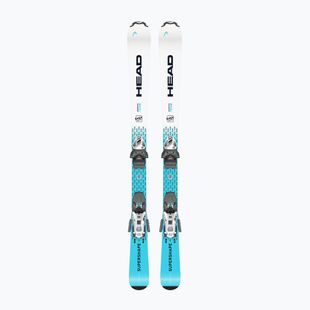 Children's alpine skis HEAD Supershape Team Easy JRS + bindings Jrs 7.5 GW CA white/blue