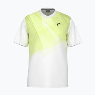 HEAD men's tennis shirt Topspin print vision m/lime