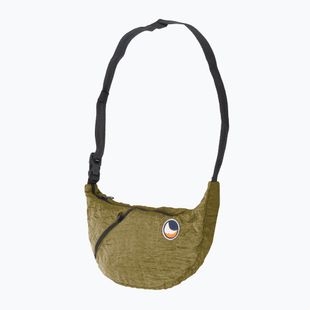 Ticket To The Moon Upcycled Sling bag/olive brown shoulder bag