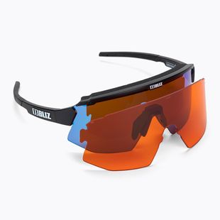 Bliz Breeze matt black/brown blue multi/orange cycling goggles 52102-10
