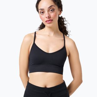 Casall Seamless Graphical Rib Sports women's training top black 22210