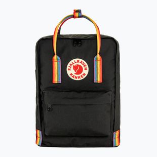 Urban backpack Fjällräven Kanken Rainbow 16 l black/ rainbow pattern