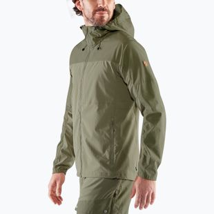 Men's wind jacket Fjällräven Abisko Midsummer savanna/ light olive