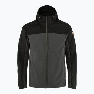 Men's wind jacket Fjällräven Abisko Midsummer dark grey/ black