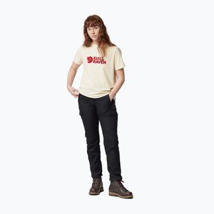 Women's trekking t-shirt Fjällräven Logo white F87146