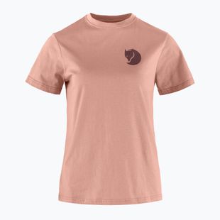 Women's trekking T-shirt Fjällräven Fox Boxy Logo dusty rose