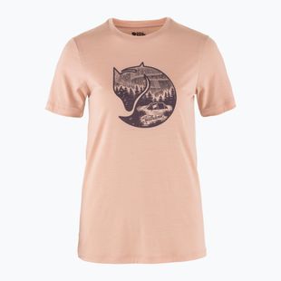 Women's trekking shirt Fjällräven Abisko Wool Fox chalk rose/ port