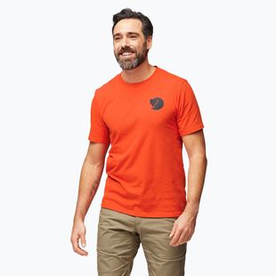Men's Fjällräven Walk With Nature flame orange T-shirt
