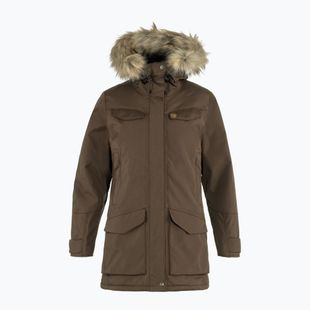 Women's insulated coat Fjällräven Nuuk Parka dark oak