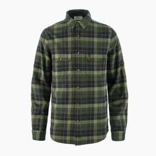 Men's shirt Fjällräven Singi Heavy Flannel black/deep forest