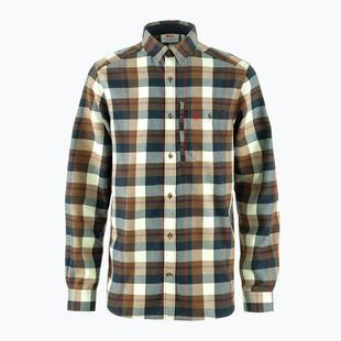 Men's shirt Fjällräven Fjällglim wood brown/mais yellow