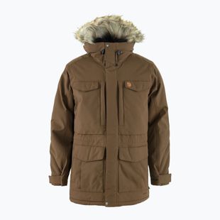 Men's winter jacket Fjällräven Nuuk Parka dark oak