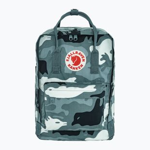 Urban backpack Fjällräven Kanken Graphics Laptop 15" 18 l nimbus blue/hidden animals