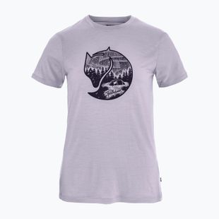 Women's T-shirt Fjällräven Abisko Wool Fox lavender mist/ dark navy