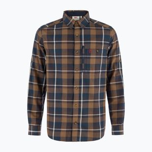 Men's shirt Fjällräven Fjällglim Regular wood brown/black oak